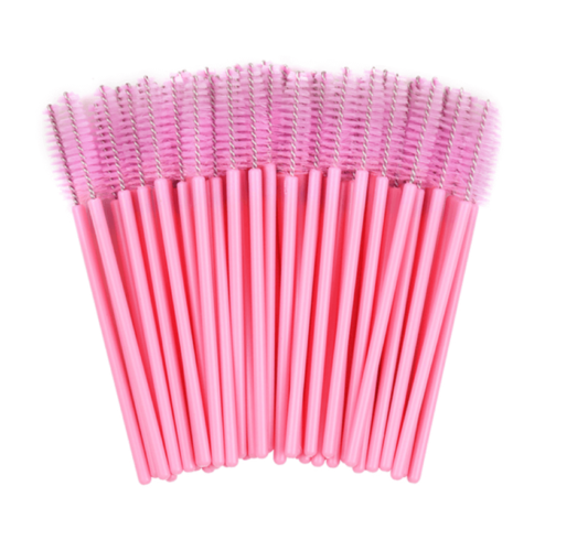 Solid pink spoolies/mascara wands
