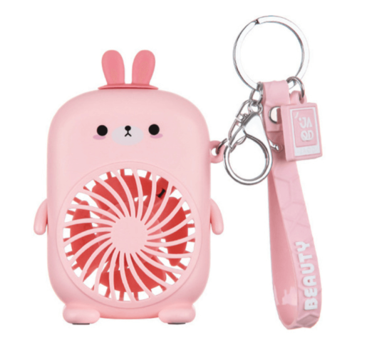 Portable key chain mini fan